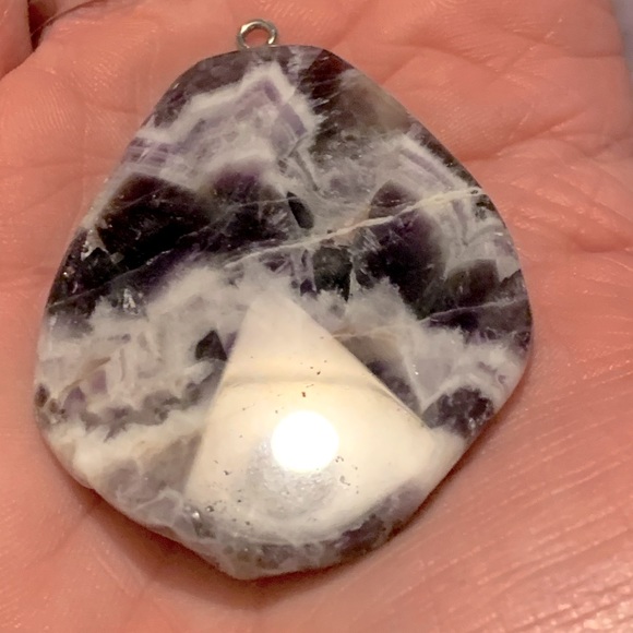 🎁GIFTED!🎁 NIB/NWT Lg Rough Cut Hunk of Amethyst Agate for Necklace - Picture 17 of 17